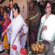 Mamta Banerjee made tea and fried pakoras, said - it is pleasant to spend time among people