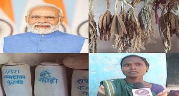 Modi will sit in Amrai and taste coarse grain dishes with the tribes