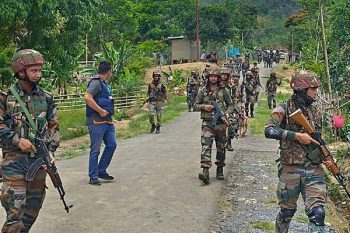 Security forces conduct massive search operation in Manipur, weapons recovered