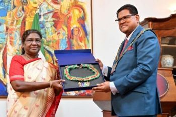 Suriname's highest civilian award to President Murmu