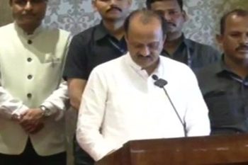 Big upset in Maharashtra politics Ajit Pawar joins Shinde government, takes oath as deputy CM