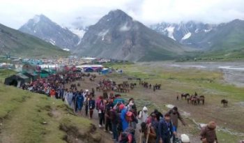 More than 9 thousand pilgrims reached Amarnath on 12th day