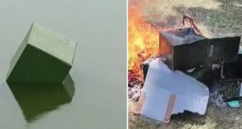 One day after polling, ballot boxes were found somewhere in a drain or somewhere in a pond.