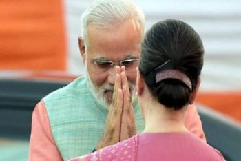 PM Modi met Sonia Gandhi in the Lok Sabha and inquired about her well being.