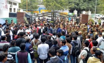 Tension in Allahabad University after student's death