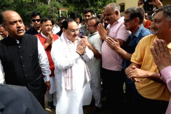 BJP President JP Nadda met the victims in Himachal, assured of all possible help