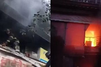 Residential building gutted by massive fire in electrical shop, four people burnt alive