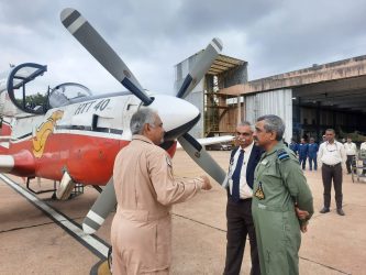 Air Force Vice Chief flew Hindustan Turbo Trainer HTT-40