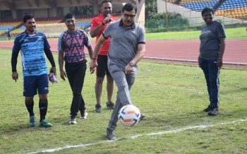 Media Cup Football Competition 2023 Shankh and Ajay won the match on the first day and collected full points.