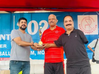 Media Cup Football Competition 2023 Team Ajay and Team Shankha in semi-finals with second consecutive win.