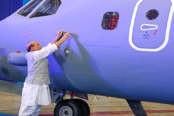 Rajnath Singh made Swastika and handed over C-295 aircraft to Air Force, will replace HS-748 Avro