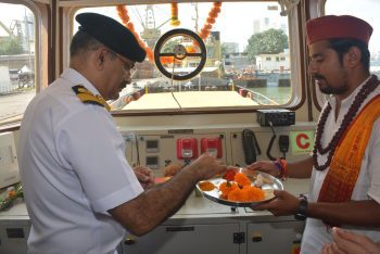 Second ACTCM barge handed over to Indian Navy