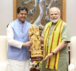 Tripura Chief Minister Manik Saha met Prime Minister Narendra Modi