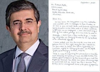 Uday Kotak resigns from Kotak Mahindra Bank, quits as MD & CEO