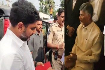 Uproar over the arrest of former CM TDP workers took to the streets, Naidu's son and many MLAs detained