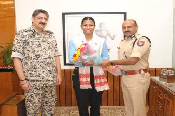 Assam Police honored Lovlina for her brilliant performance in Asian Games