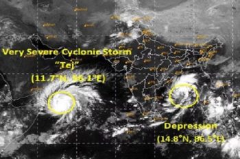 Cyclone Tej turns into a severe storm, IMD issues alert