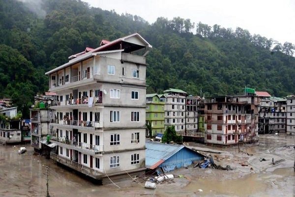 Flood in Sikkim 21 dead including seven soldiers, search operation underway