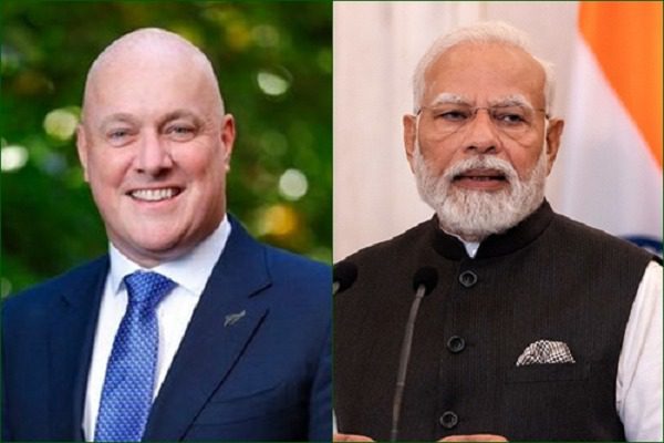 PM Modi congratulated New Zealand's newly elected Prime Minister Christopher Luxon on his victory in the elections.