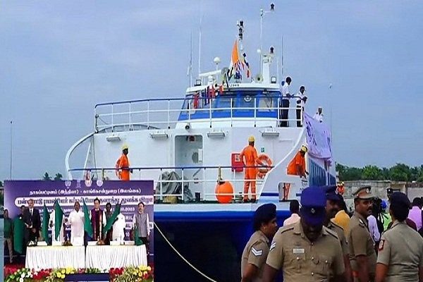 Passenger ferry service started between India and Sri Lanka, PM Modi said - beginning of a new chapter in both the countries.