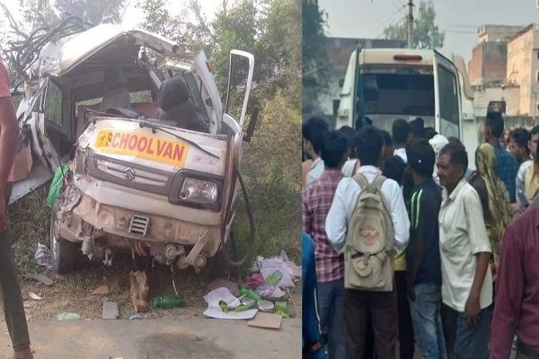 Tragic accident Massive collision between two school vehicles, four including 3 children killed