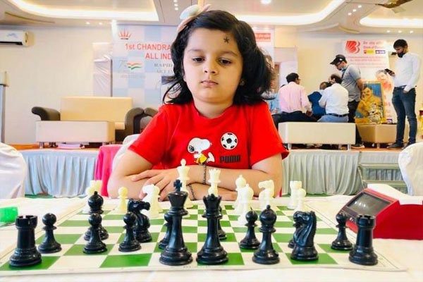 Udaipur's little clever Kiara will go to Egypt for the World Cadet Chess Championship