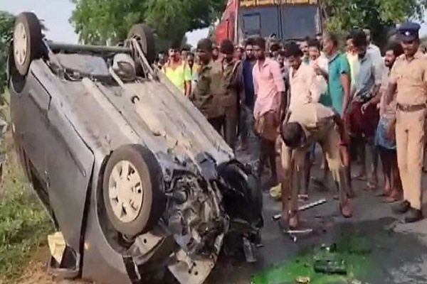 Happiness turns into mourning Car returning from wedding ceremony collides with truck, five people killed