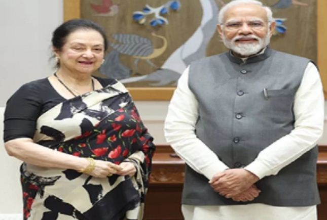 PM Modi met Bollywood actress Saira Banu, shared pictures of the meeting