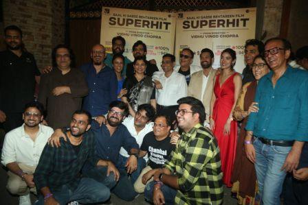 The success party of '12th Fail' was held in the presence of actress Vidya Balan...!