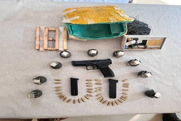 Weapons and ammunition recovered near LoC in Pallanwala, Jammu