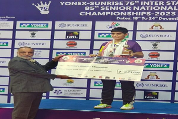 6 year old Anmol won the title of Senior National Badminton Champion