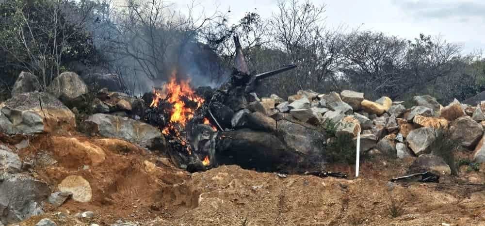 Air Force plane crashes in Telangana, two pilots die on the spot