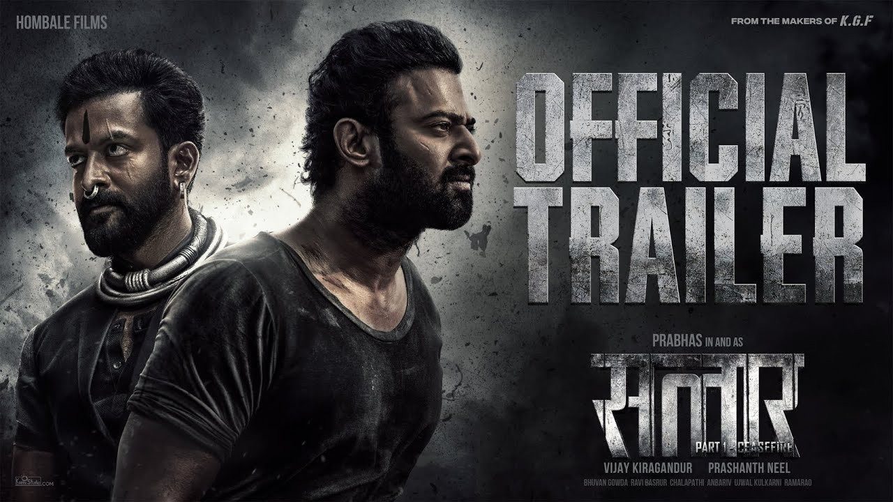 Powerful trailer of Salaar released, Prabhas dominates in a dashing avatar with great action sequences.