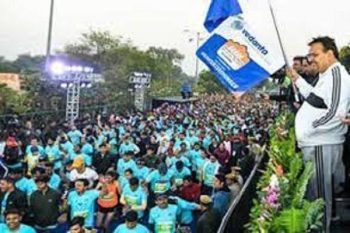 Rajasthan Chief Minister Bhajan Lal flags off Vedanta Pinkcity Half Marathon