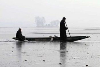 The mercury in Srinagar is minus 4.8 degrees Celsius, the lowest temperature of the season so far.