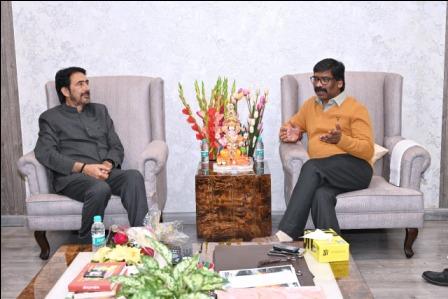 Jharkhand Congress state incharge Mr. Ghulam Ahmed Mir had a formal meeting with Chief Minister Mr. Hemant Soren today.