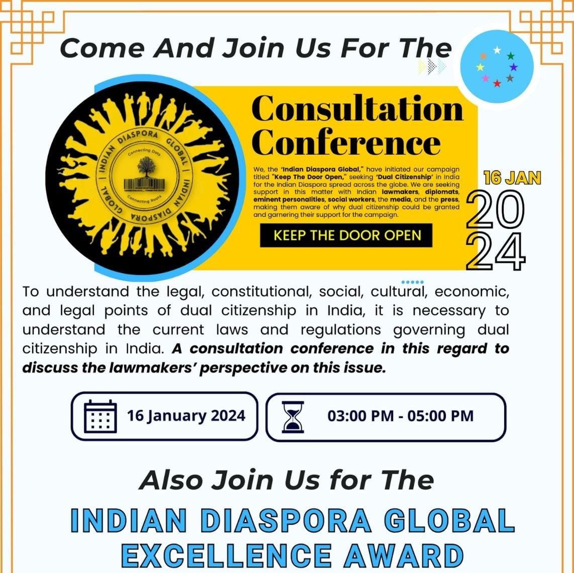 Keep Doors Open for Indian Diaspora campaign Demand for dual citizenship for global Indian diaspora