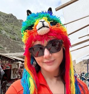 Preity Zinta started the new year in a colorful way