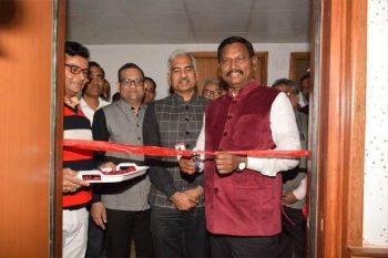 Agriculture Minister Arjun Munda inaugurated Kisan Call Center outbound call facility at Krishi Bhawan.