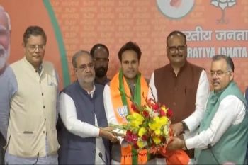 BSP MP Ritesh Pandey, who had lunch with PM Modi, joins BJP.