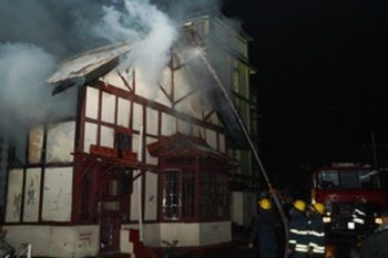 More than a century old Shillong Bar Association building burnt to ashes