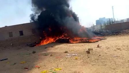 A Tejas of the Air Force crashes in Jaisalmer, Rajasthan