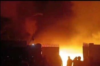 A massive fire broke out in the tire warehouse of a company in Jamshedpur.