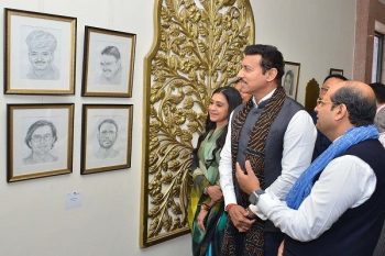 Exhibition of paintings of IAS Sandeep Verma