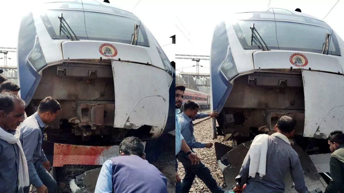 Vande Bharat Express going from Bhopal to Delhi collides with Nandi