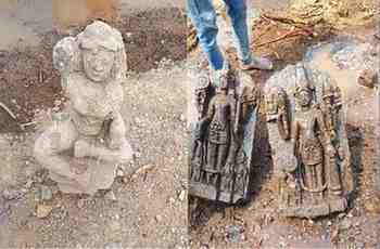 9 statues of Lord Vishnu found 1000 years old in excavation