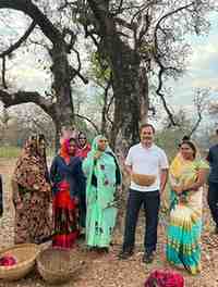 Bhopal Rahul Gandhi discussed with women picking Mahua