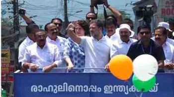 Rahul Gandhi's road show in Wayanad before filing nomination