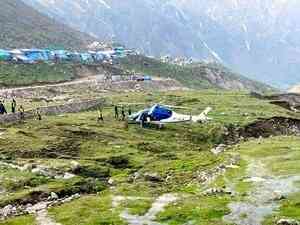 Helicopter emergency landing in Kedarnath