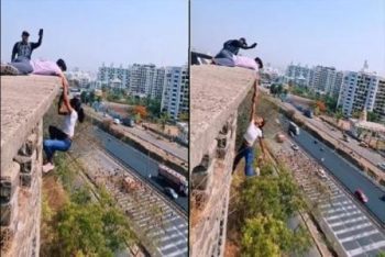 A girl got hanged from the ceiling while making a reel on social media